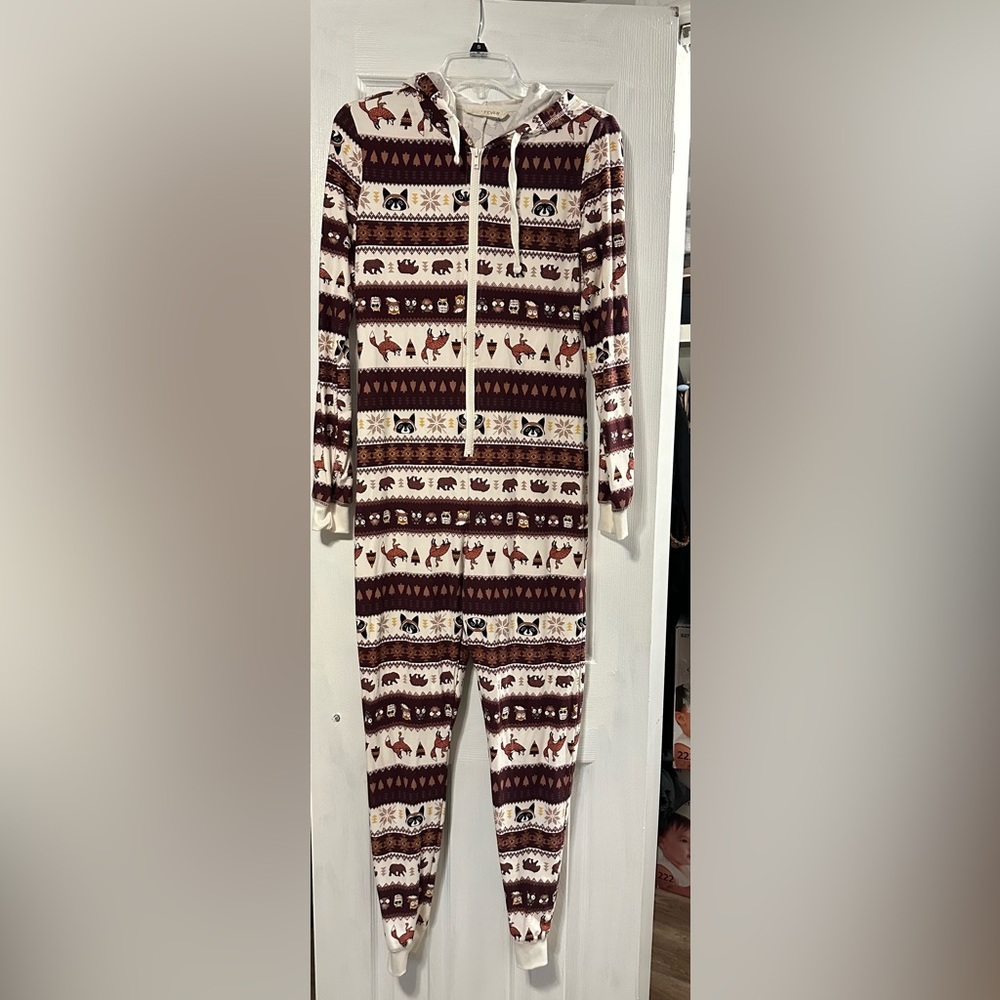 Cozy Animal Print Onesie Pajamas